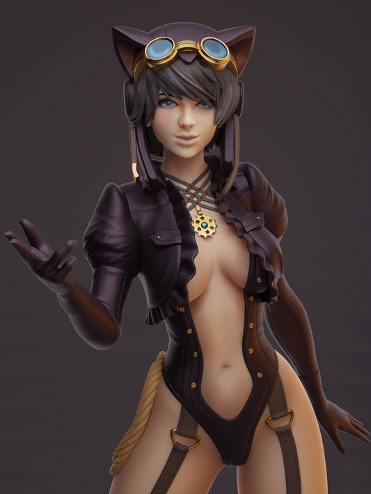 Steampunk Catwoman NSFW - STL 3D Print Files