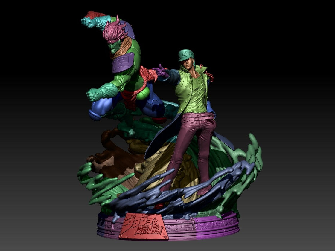 Jotaro Kujo AND Star Platinum - JoJo's Bizarre - STL 3D Print Files