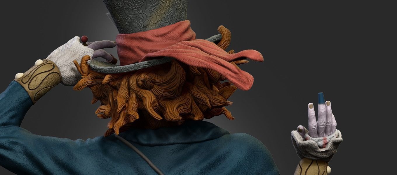 Mad Hatter - Alice in Wonderland - STL 3D Print Files