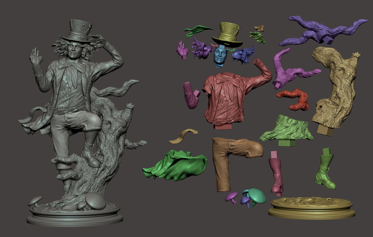 Mad Hatter - Alice in Wonderland - STL 3D Print Files