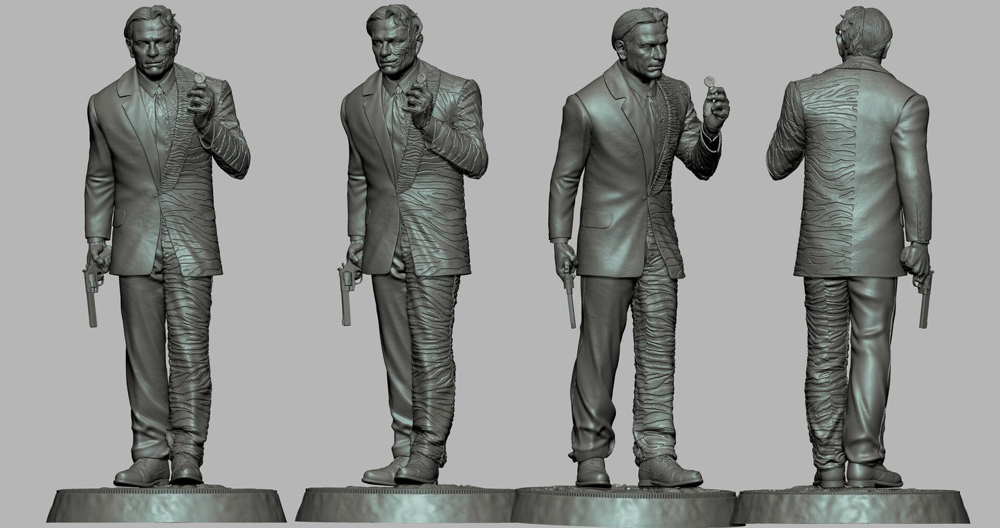 Two face - Tommy Lee Jones - Batman - STL 3D Print Files