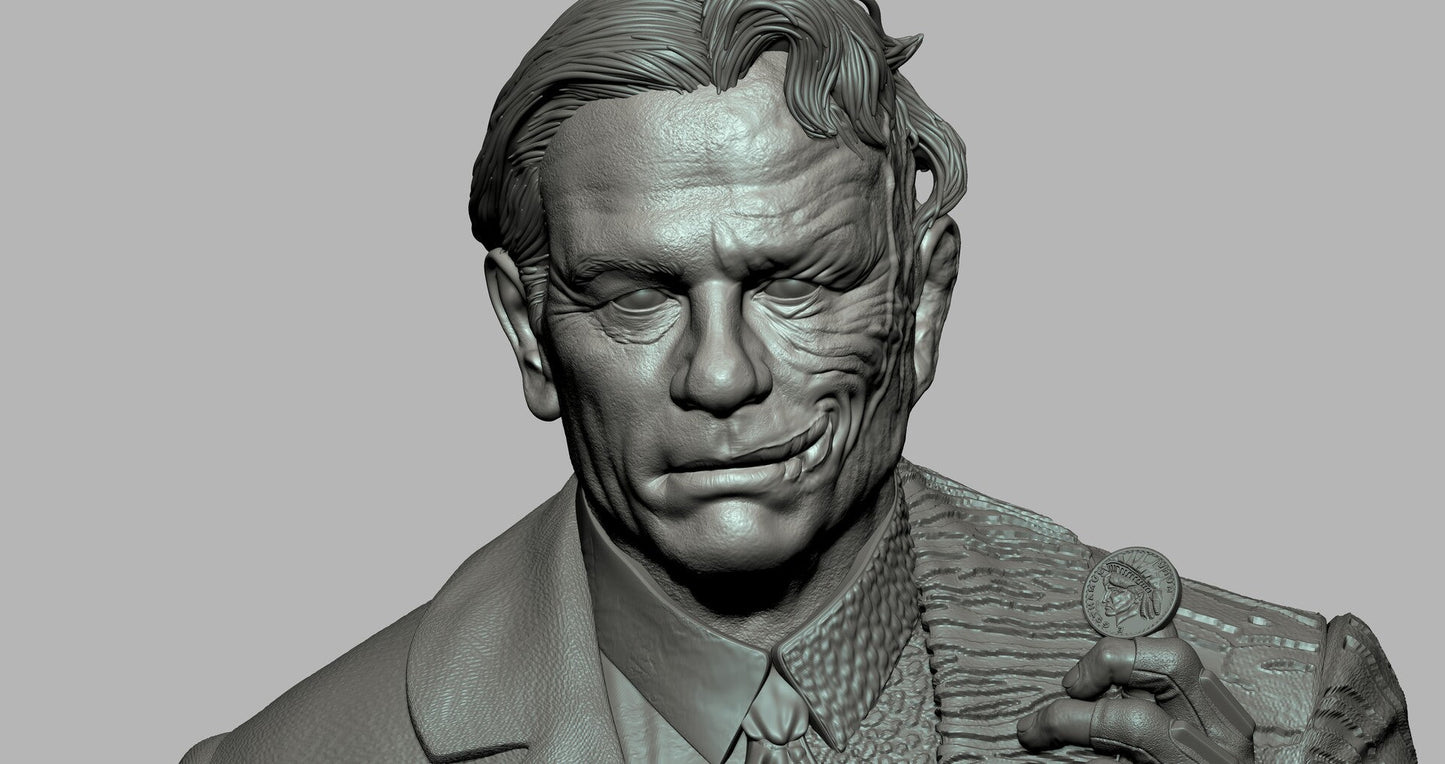 Two face - Tommy Lee Jones - Batman - STL 3D Print Files