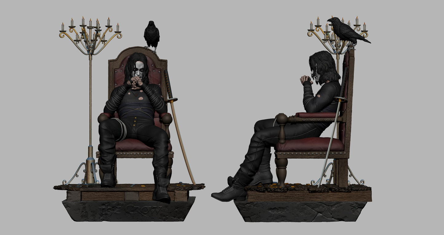 1852 The Crow - Eric Draven - STL 3D Print Files