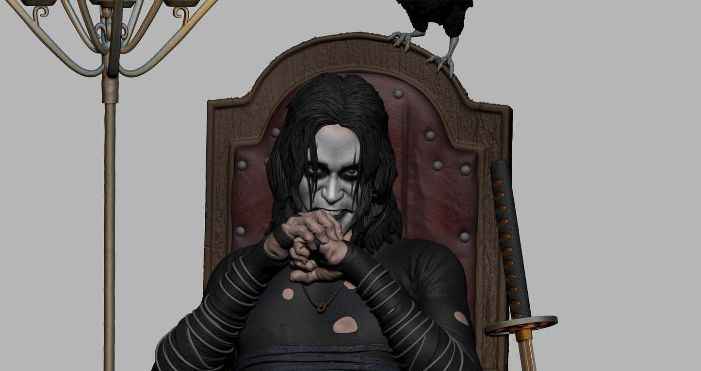 1852 The Crow - Eric Draven - STL 3D Print Files