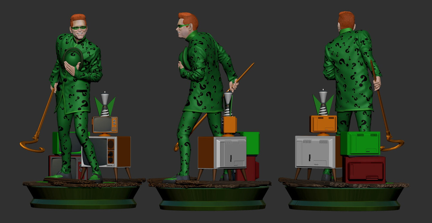 Riddler - Jim Carrey - Batman - STL 3D Print Files