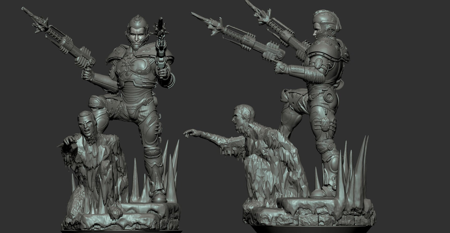 Mr Freeze - Arnold Schwarzenegger - Batman - STL 3D Print Files