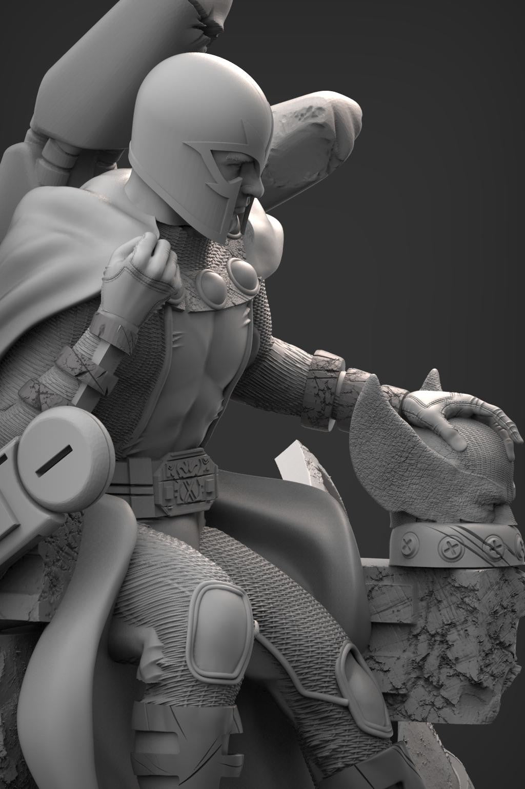 Magneto on Throne - STL 3D Print Files