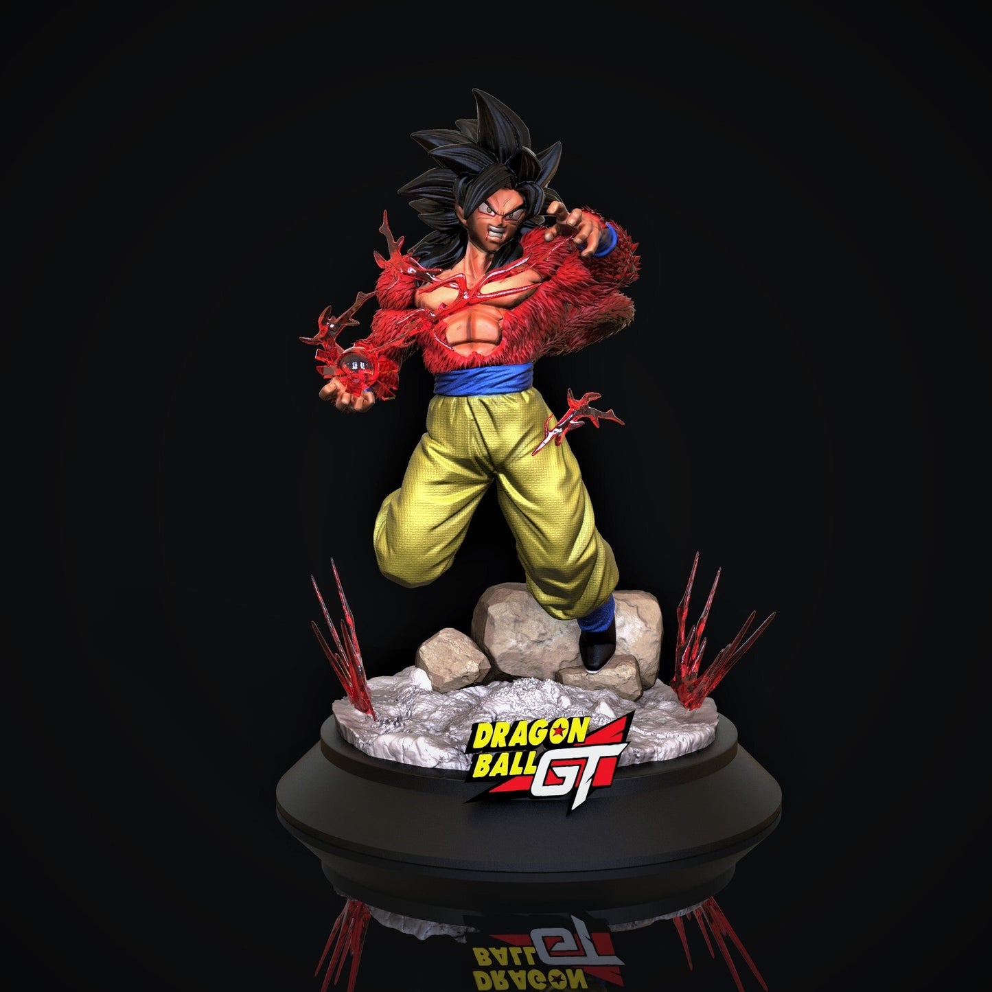 Goku SSJ4 OS - Dragon Ball GT - STL 3D Print Files