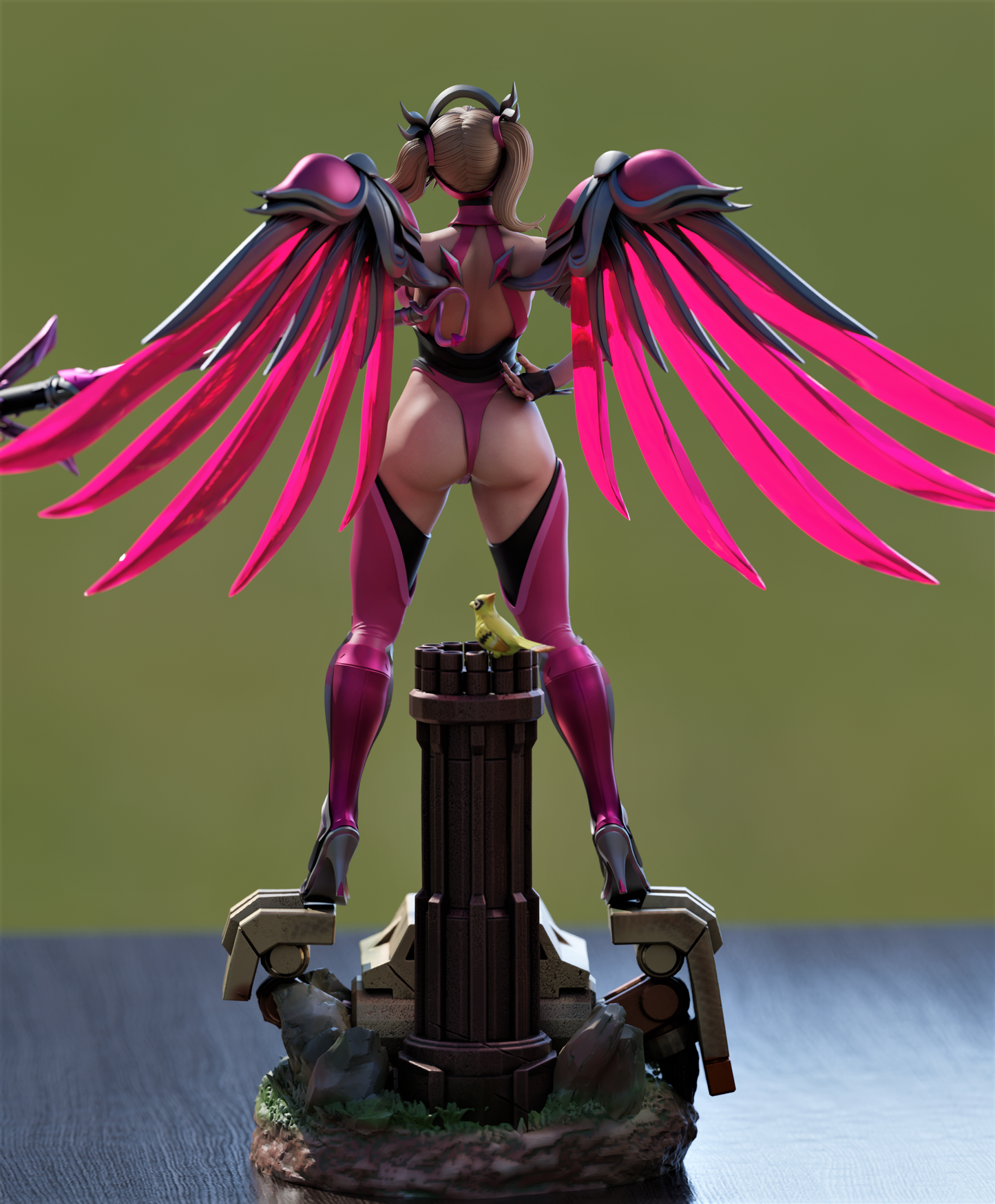 Pink Mercy NSFW - Overwatch - STL 3D Print Files