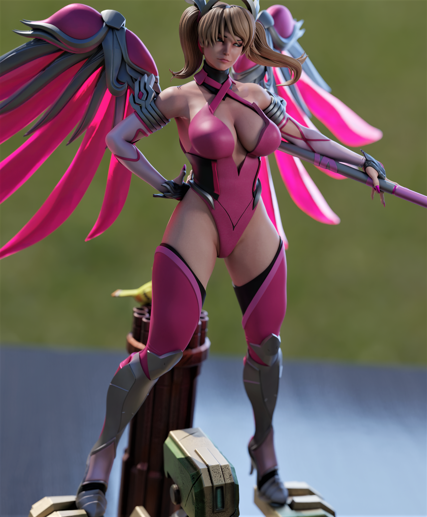 Pink Mercy NSFW - Overwatch - STL 3D Print Files