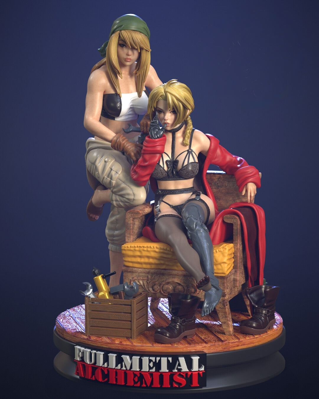 Female Edward Elric V2 - Fullmetal Alchemist  - STL 3D Print Files