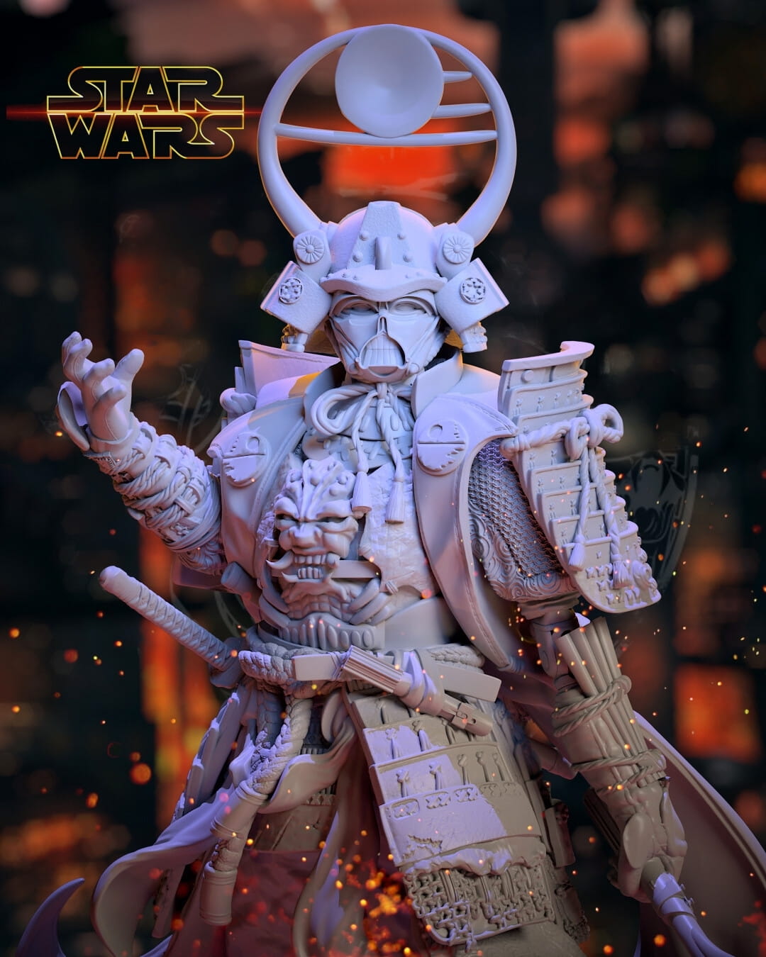 Darth Vader Samurai - Star Wars - STL 3D Print Files