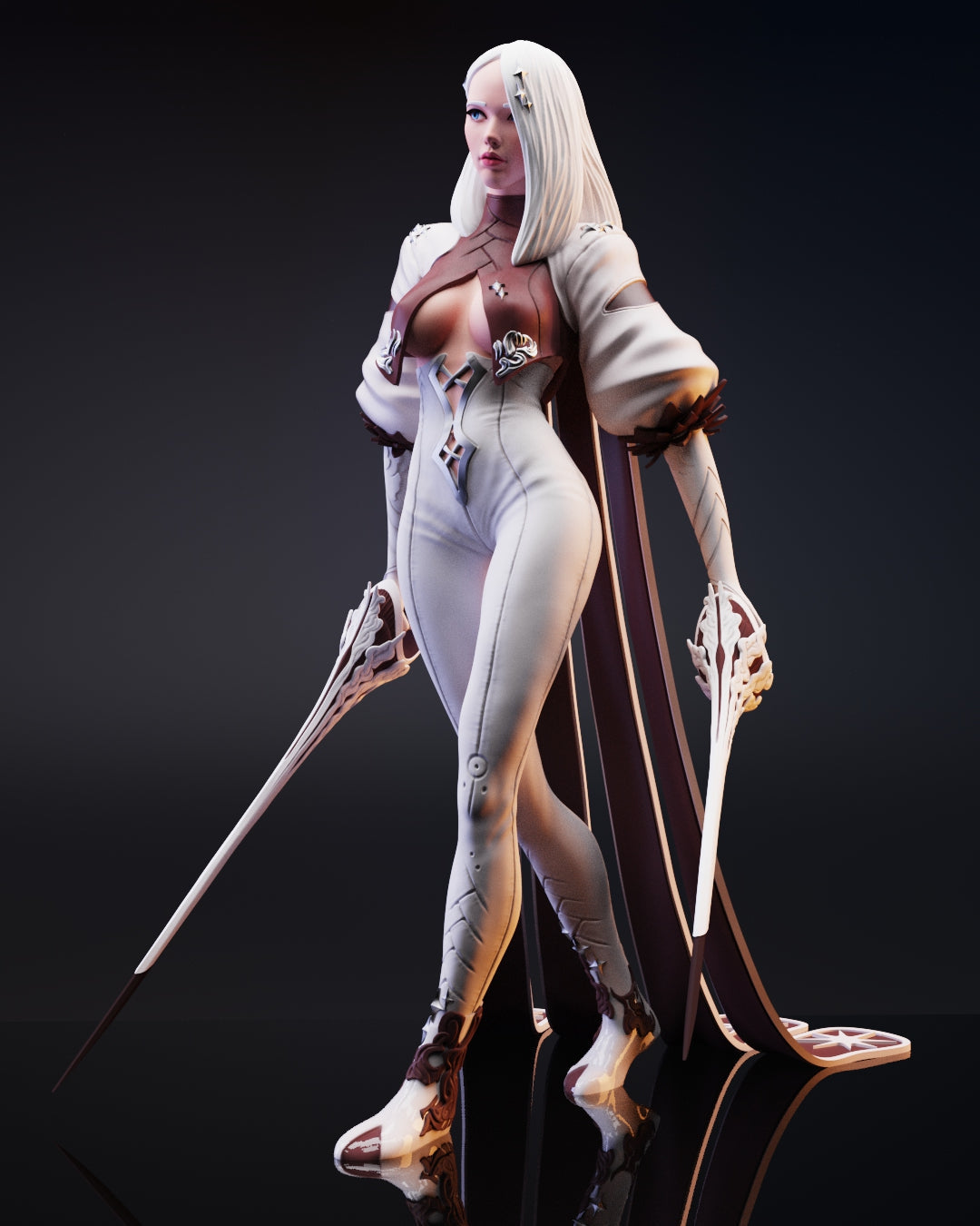 Mikeo NSFW - The Double Sword Assassin - STL 3D Print Files