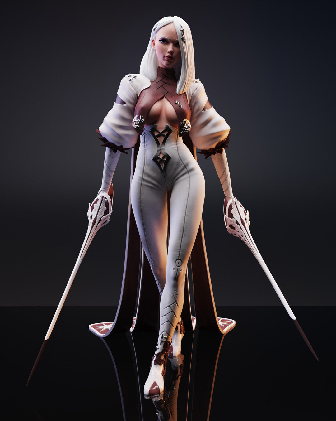 Mikeo NSFW - The Double Sword Assassin - STL 3D Print Files