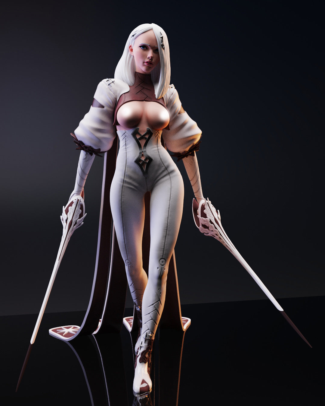 Mikeo NSFW - The Double Sword Assassin - STL 3D Print Files