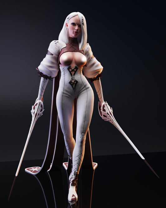 Mikeo NSFW - The Double Sword Assassin - STL 3D Print Files