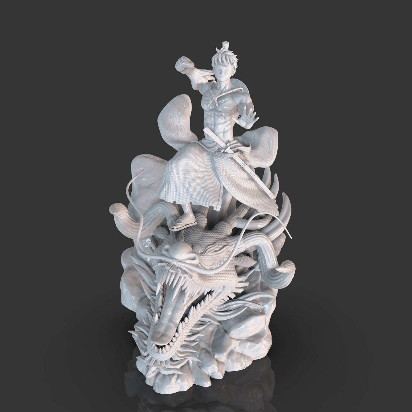 Monkey D. Luffy vs Kaido - One Piece - STL 3D Print Files