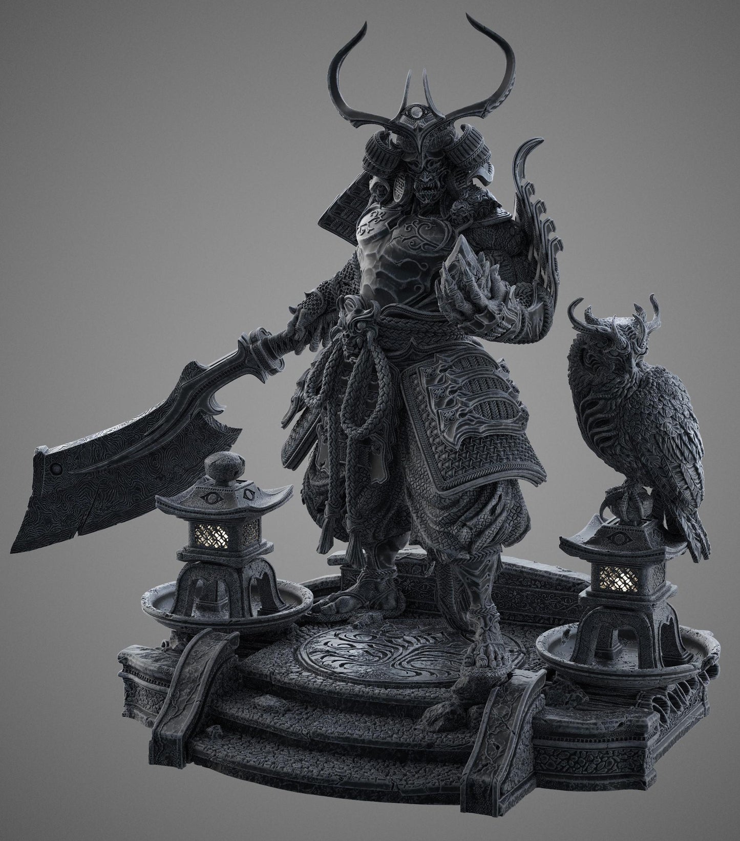 Hachiman - Japanese God Of War - STL 3D Print Files