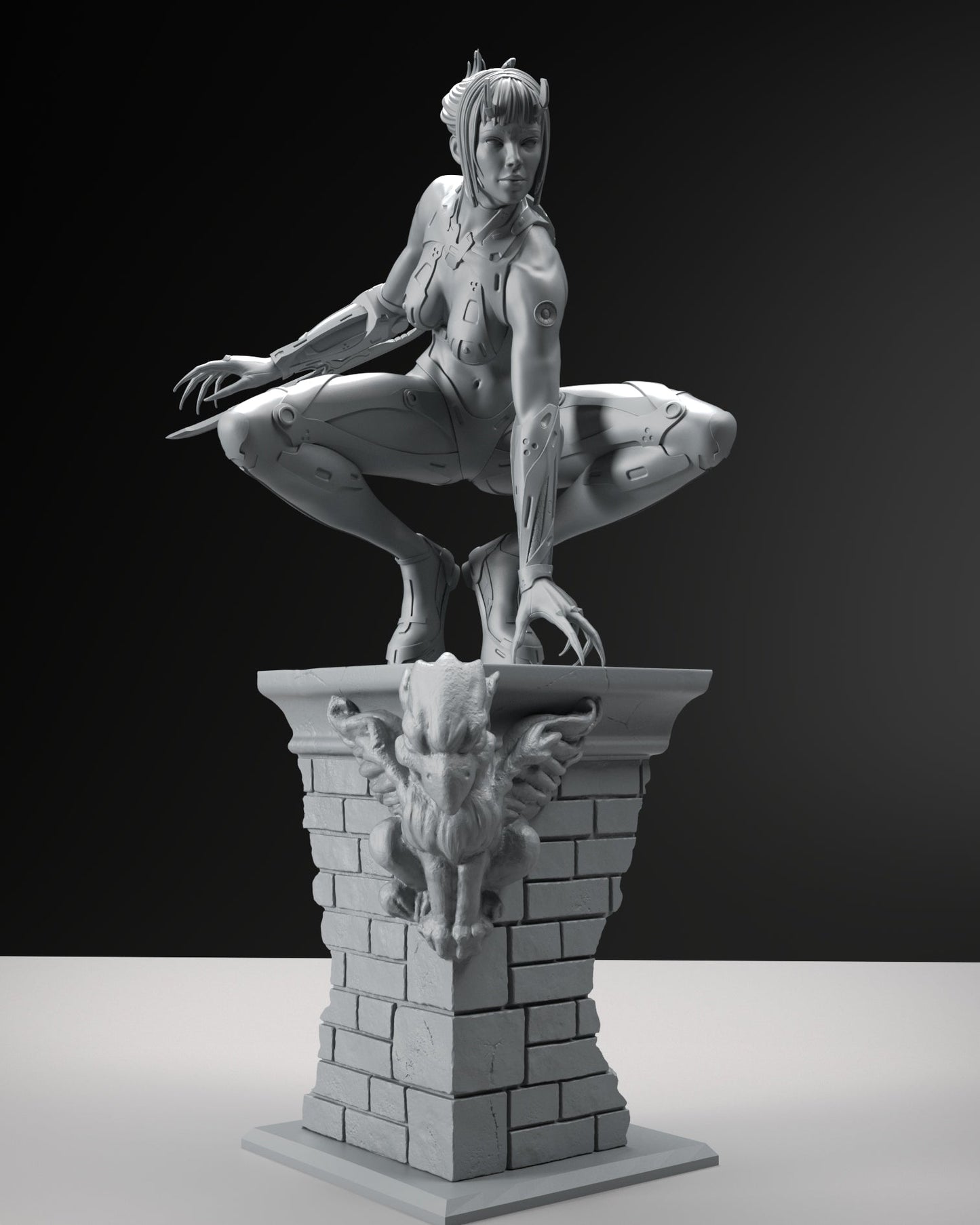 Cyber Girl Assassin NSFW - STL 3D Print Files