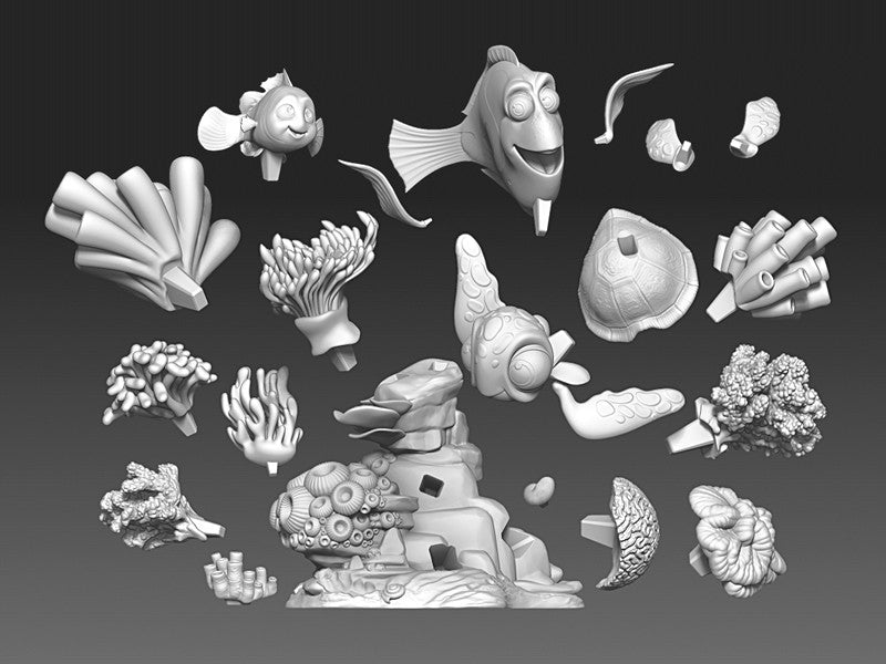 Finding Nemo Diorama - STL 3D Print Files