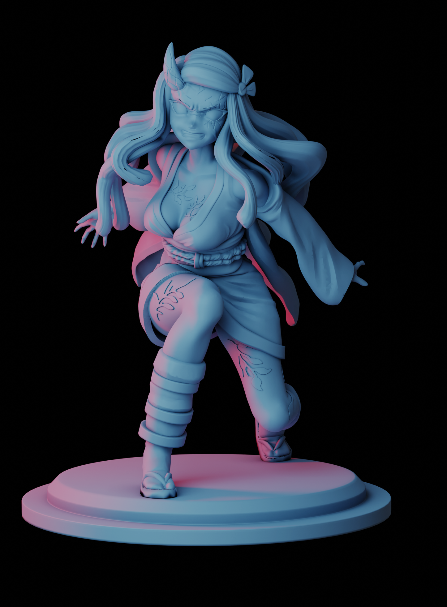 1843 Nezuko Kamado - Kimetsu no Yaiba - STL 3D Print Files