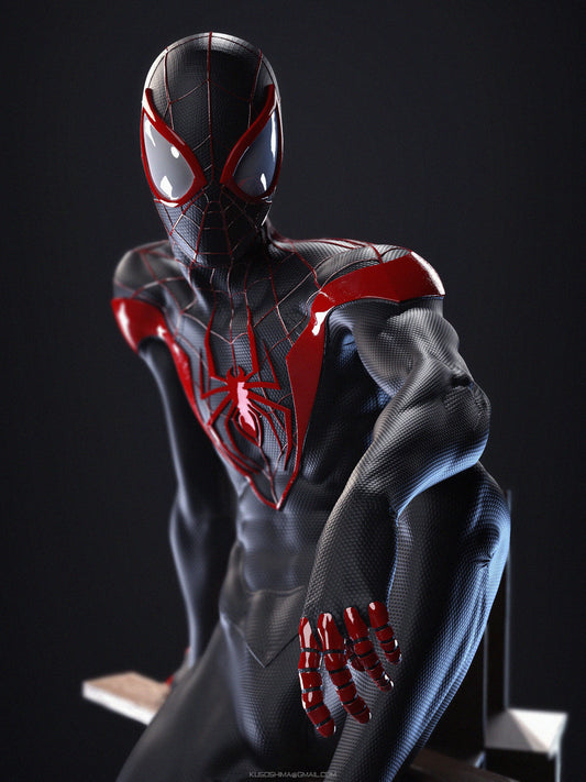 Ultimate Spider-man - Miles Morales - STL 3D Print Files