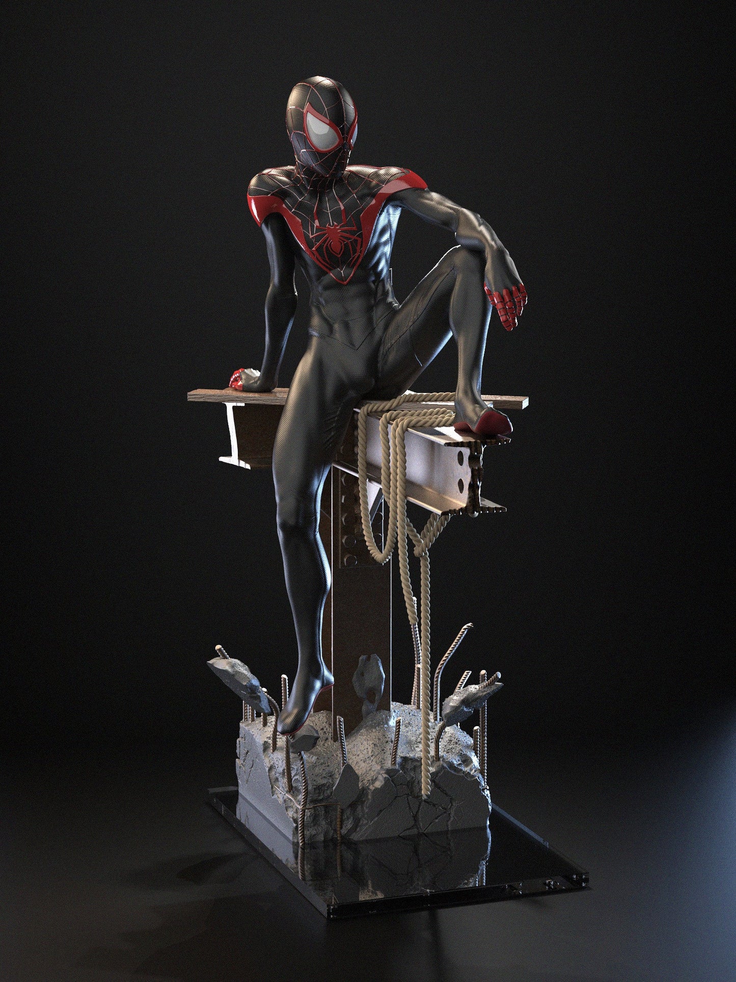 Ultimate Spider-man - Miles Morales - STL 3D Print Files