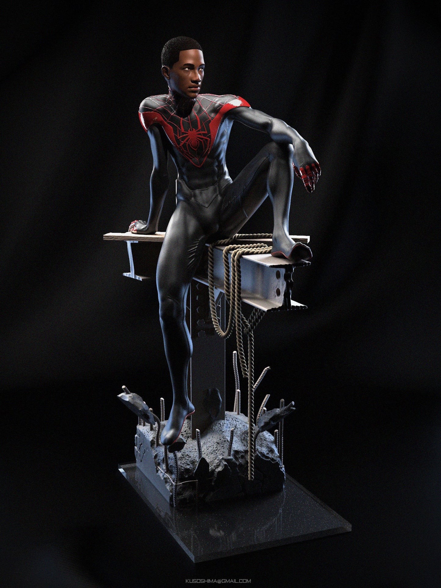 Ultimate Spider-man - Miles Morales - STL 3D Print Files