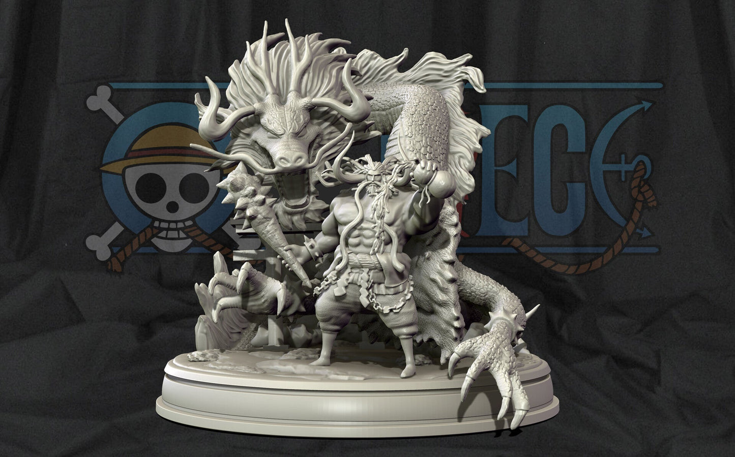 Kaido King of the Beasts Dragon - One Piece - STL 3D Print Files