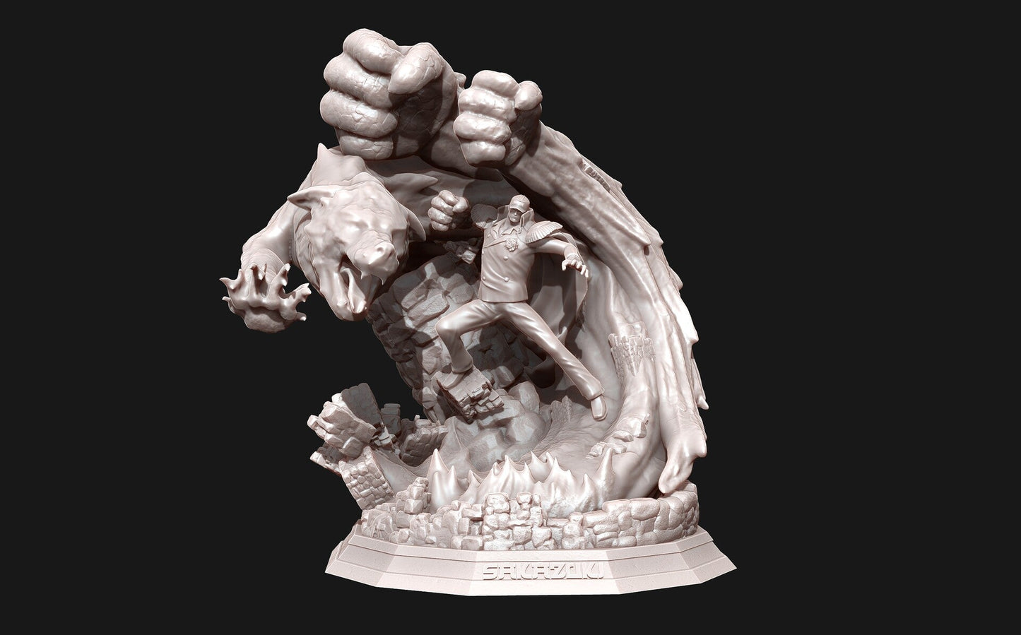 Akainu Sakazuki - One Piece - STL 3D Print Files
