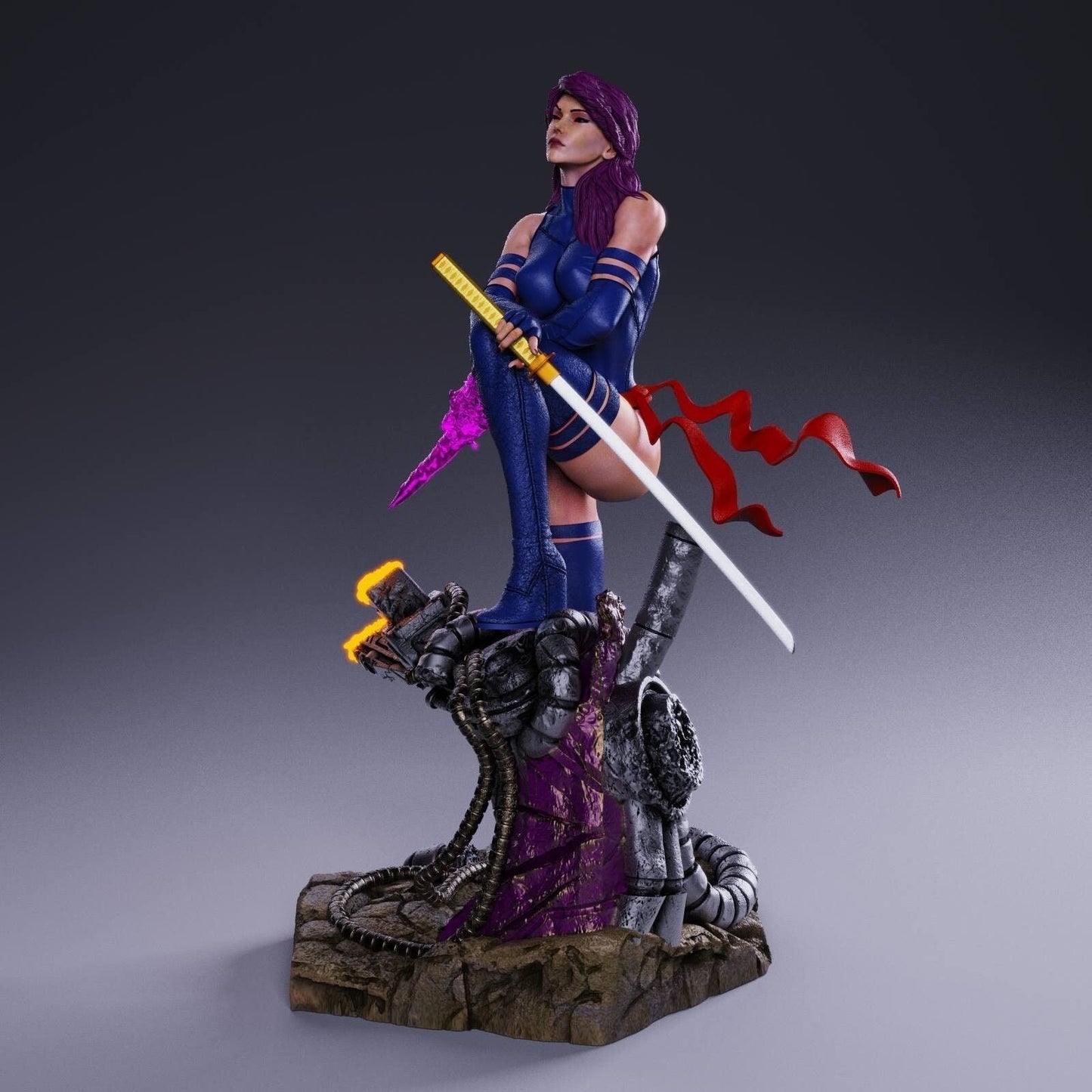 1532 Psylocke - X-men - STL 3D Print Files