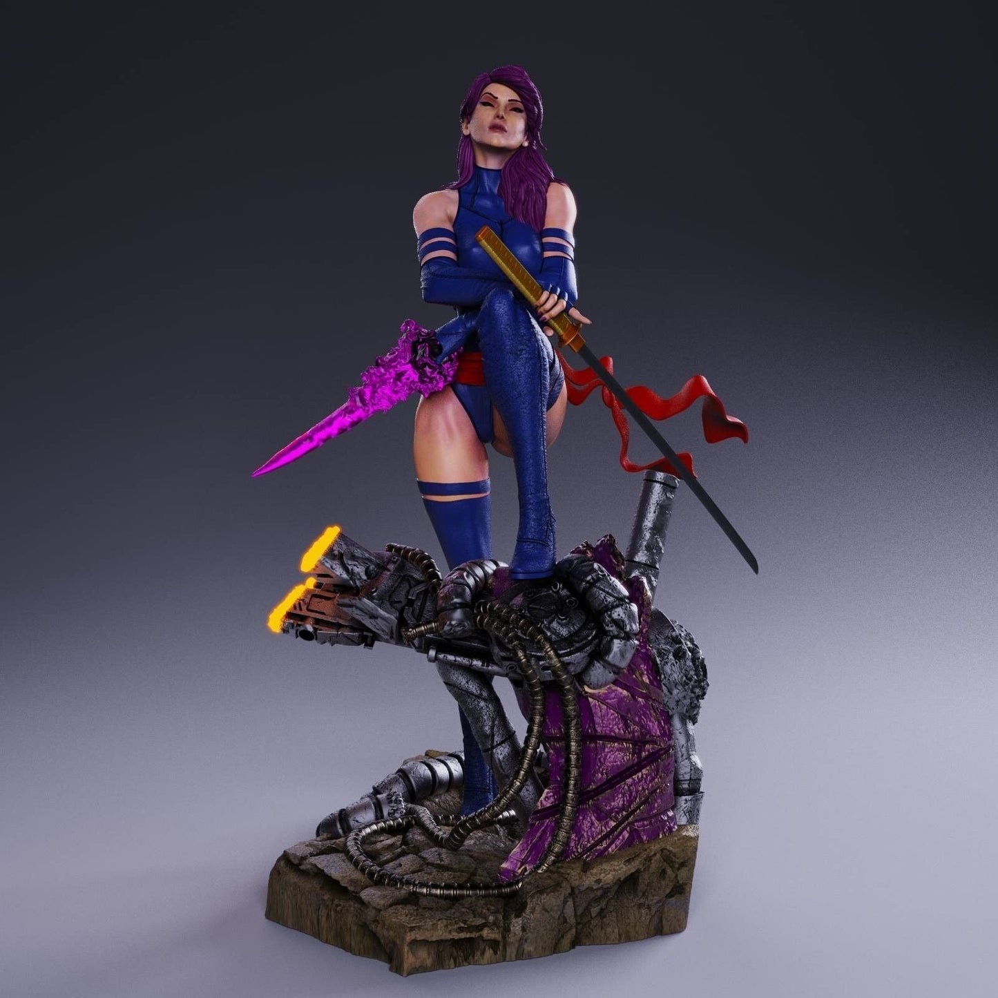 1532 Psylocke - X-men - STL 3D Print Files