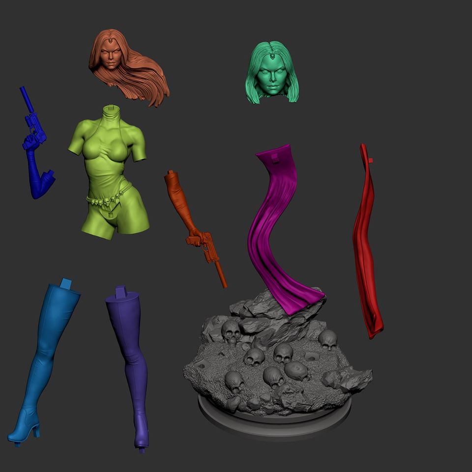 1422 Mystique - X-Men - STL 3D Print Files