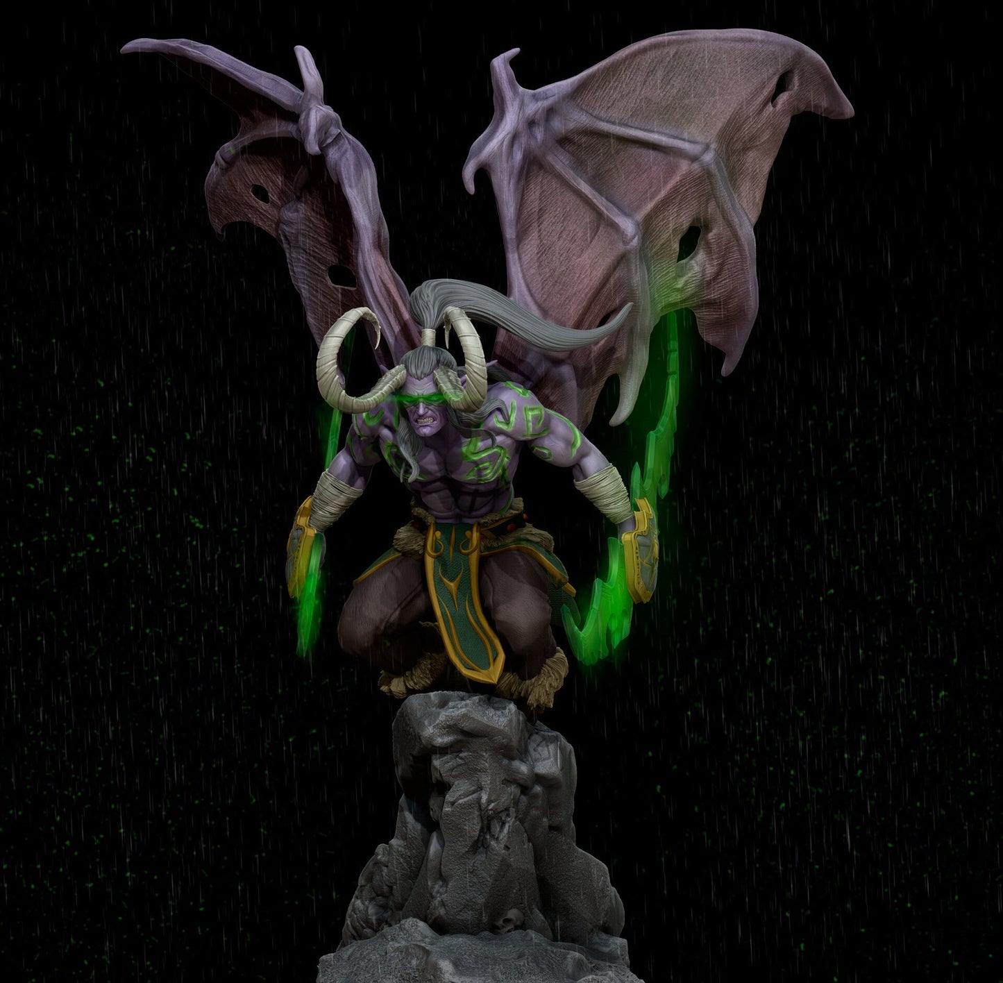 Illidan Stormrage - World of Warcraft  - STL 3D Print Files