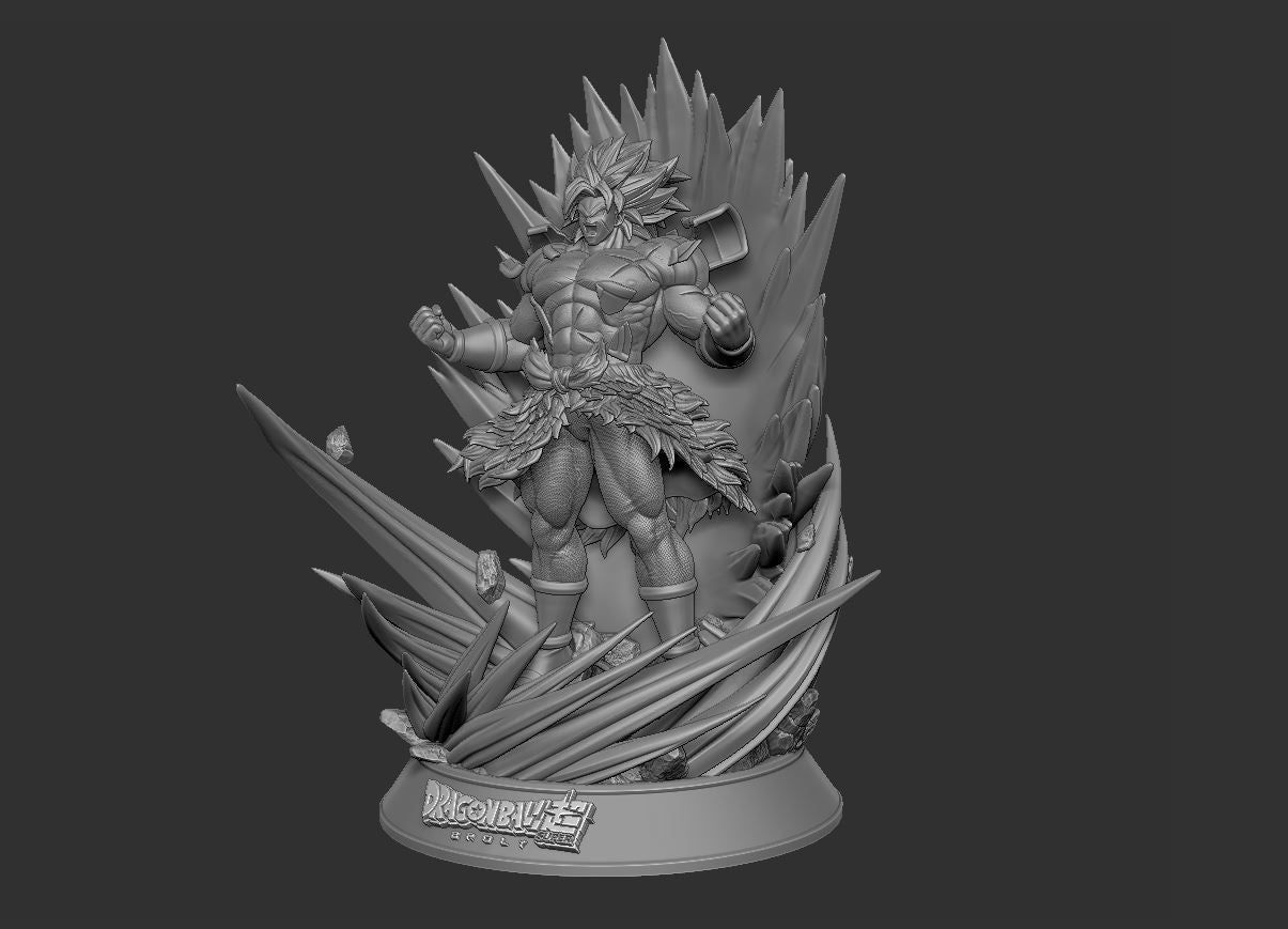 Super Saiyan Broly - Dragon Ball Z - STL 3D Print Files