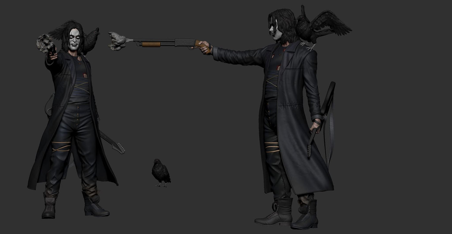 1851 The Crow - Eric Draven - STL 3D Print Files