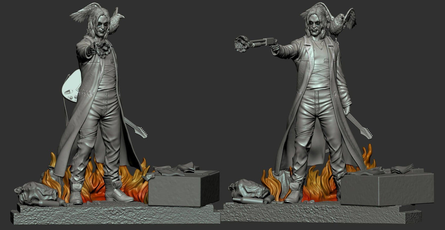 1851 The Crow - Eric Draven - STL 3D Print Files