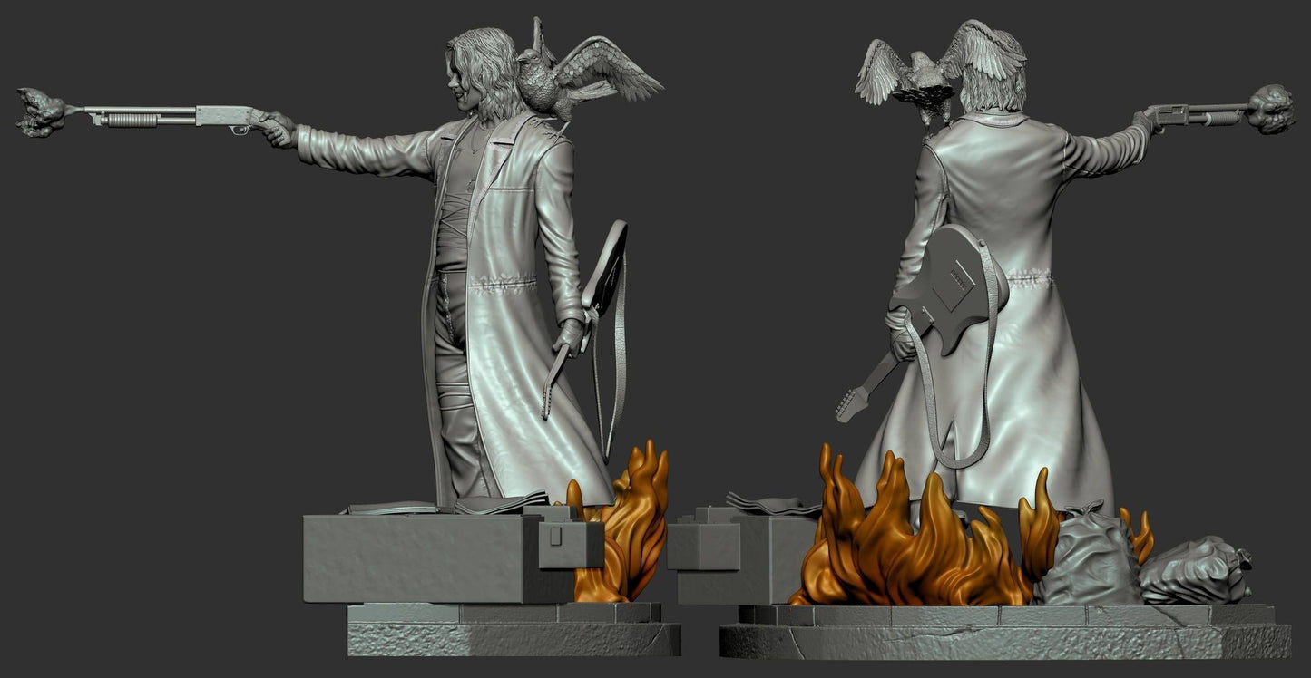 1851 The Crow - Eric Draven - STL 3D Print Files