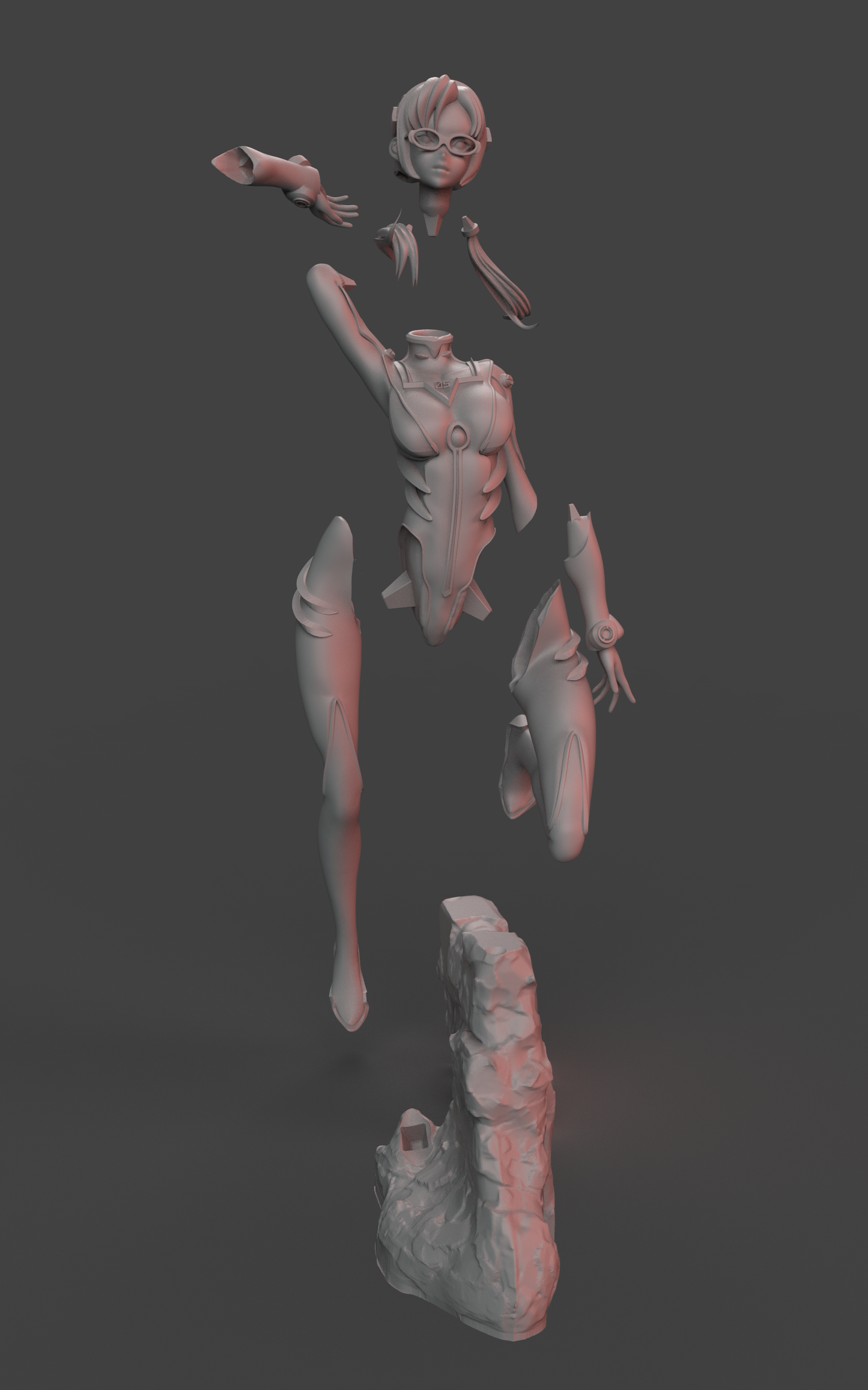 Mari Makinami NSFW - Evangelion - STL 3D Print Files