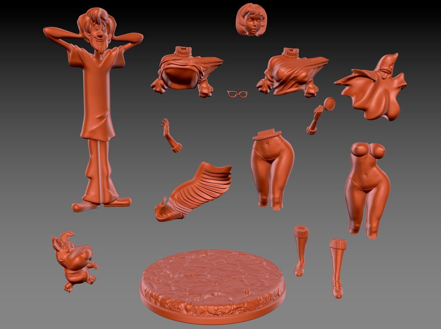 Sexy Velma - Scooby Doo - STL 3D Print Files