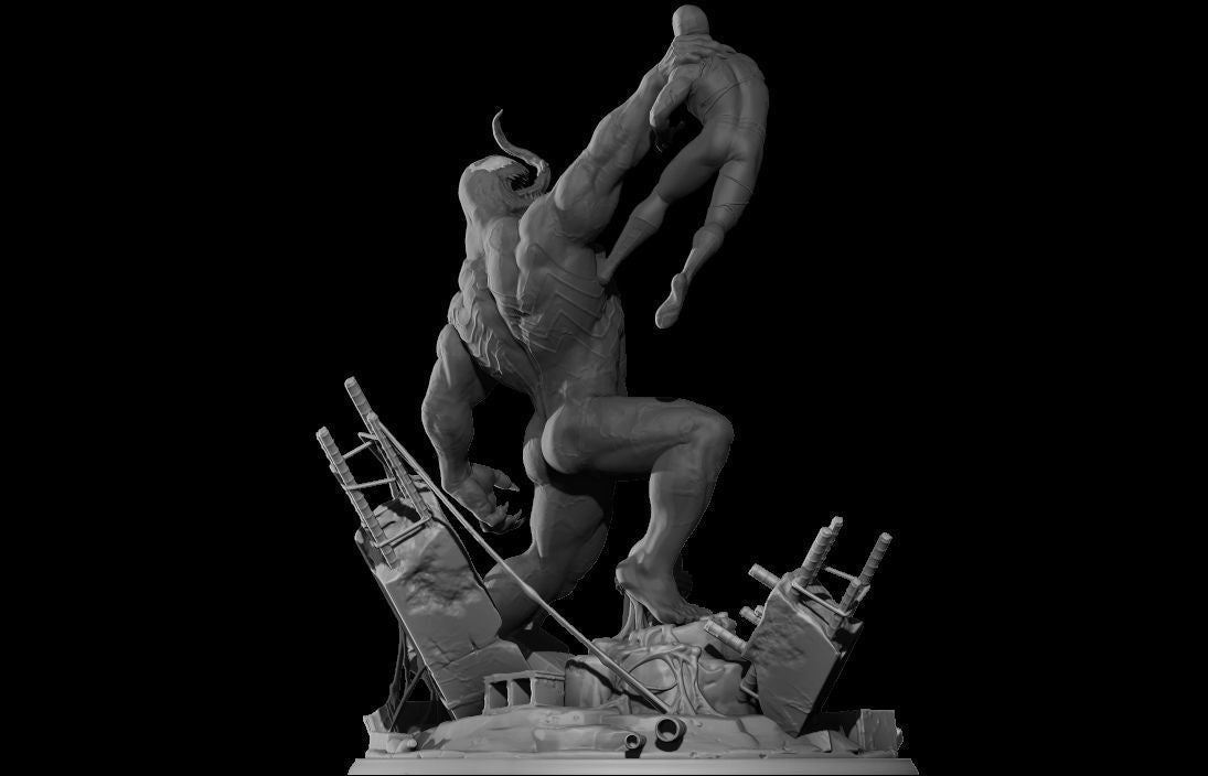 Venom vs Spider-Man - STL 3D Print Files