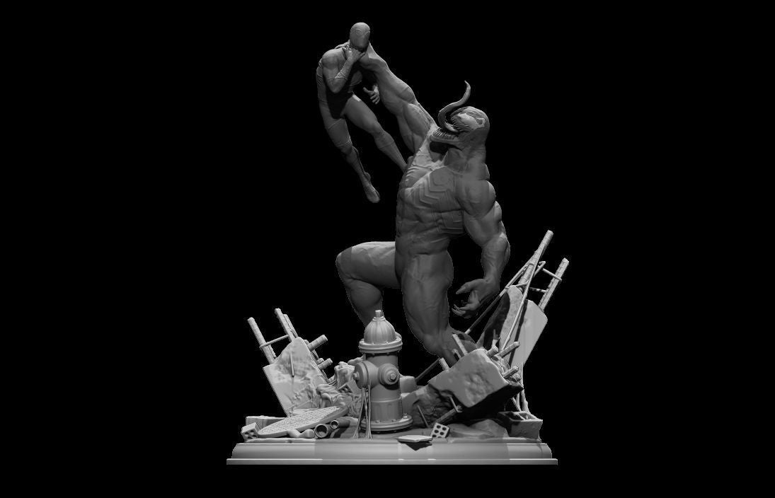 Venom vs Spider-Man - STL 3D Print Files