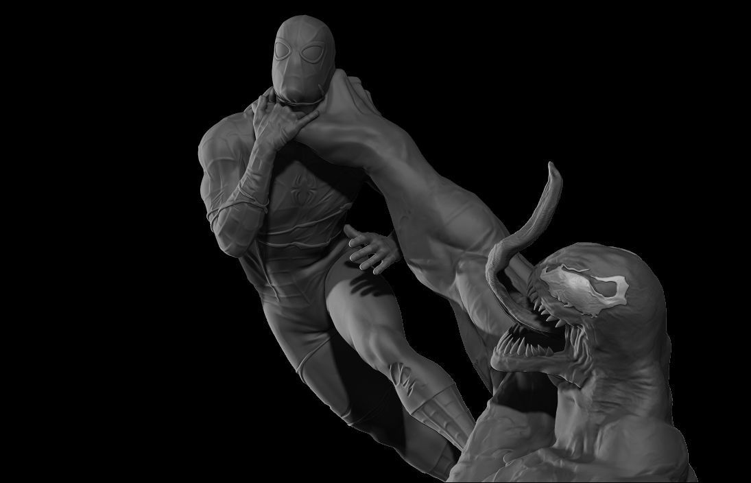 Venom vs Spider-Man - STL 3D Print Files