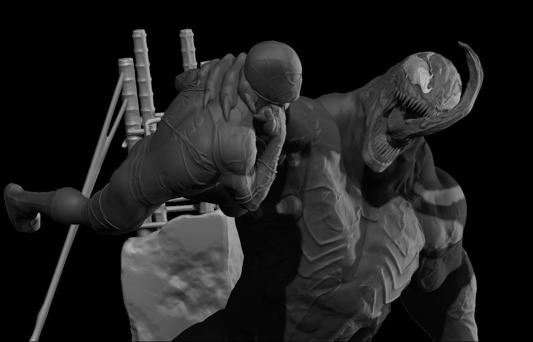 Venom vs Spider-Man - STL 3D Print Files