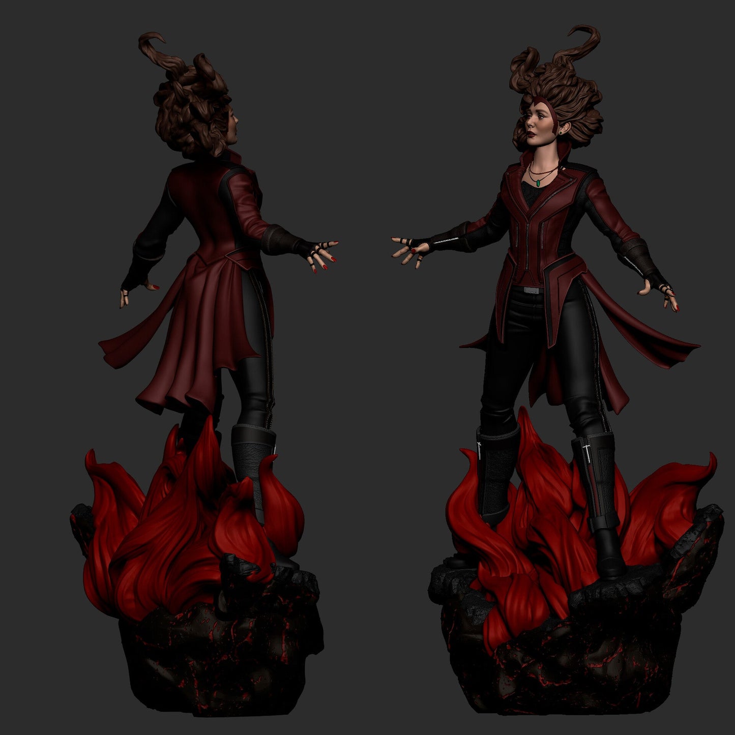 1442 Scarlet Witch - Wanda - STL 3D Print Files