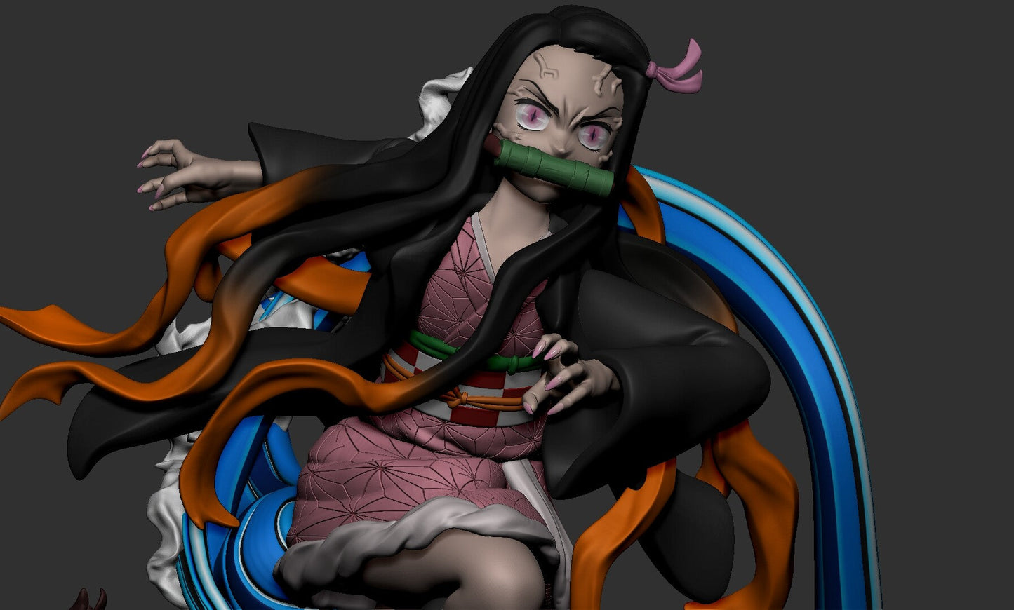 Tanjiro and Nezuko - Demon Slayer - STL 3D Print Files