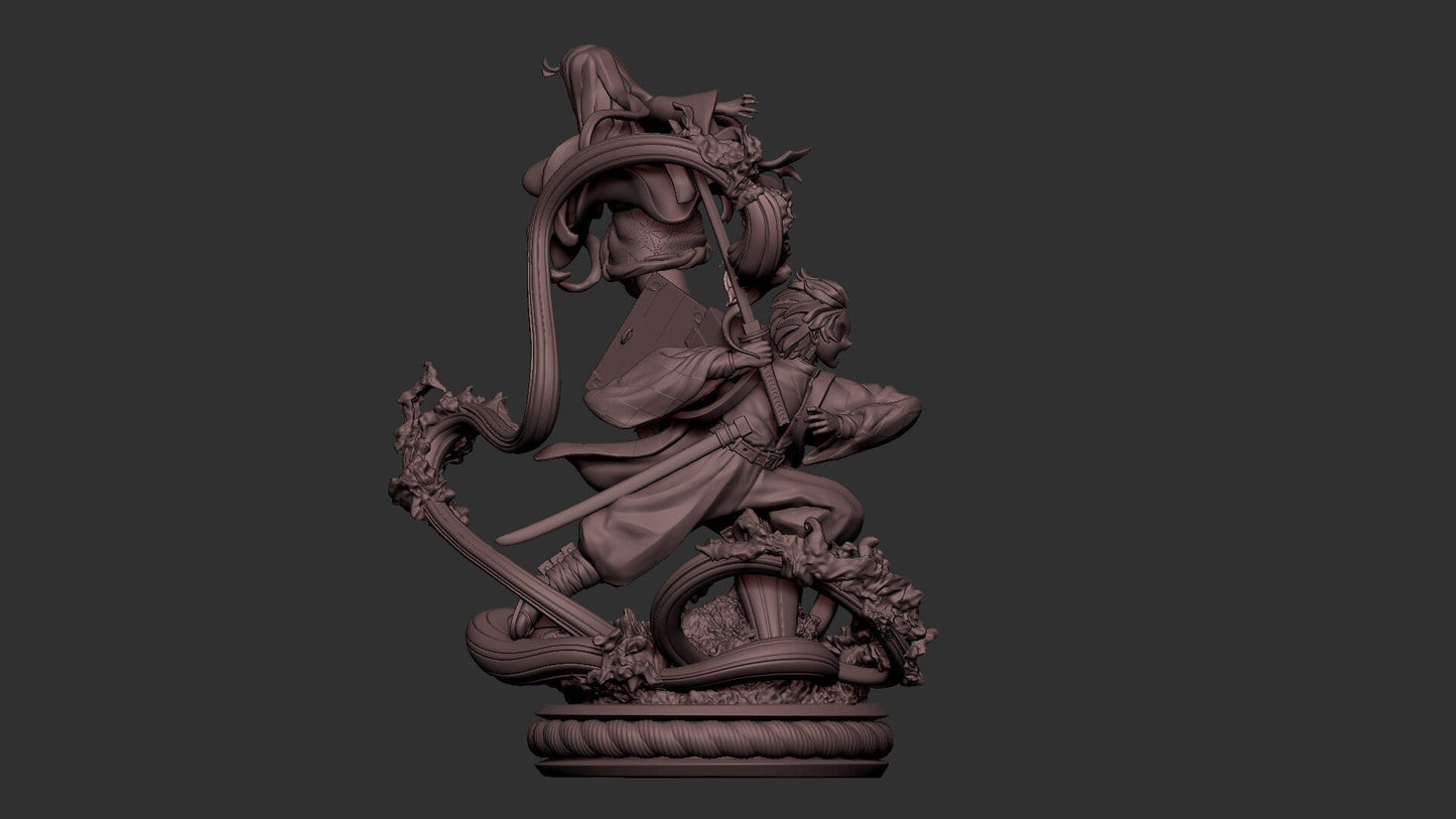 Tanjiro and Nezuko - Demon Slayer - STL 3D Print Files