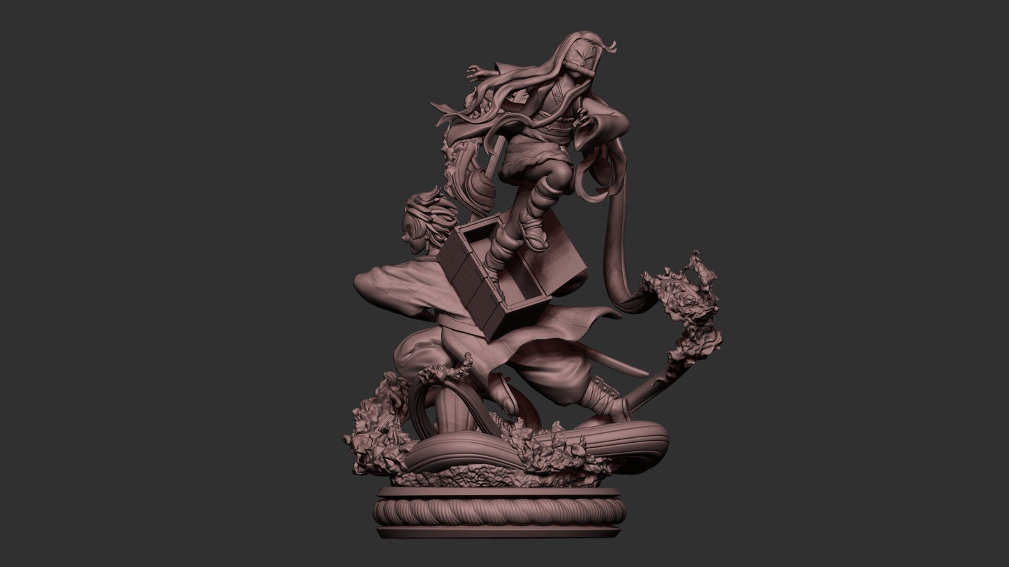 Tanjiro and Nezuko - Demon Slayer - STL 3D Print Files