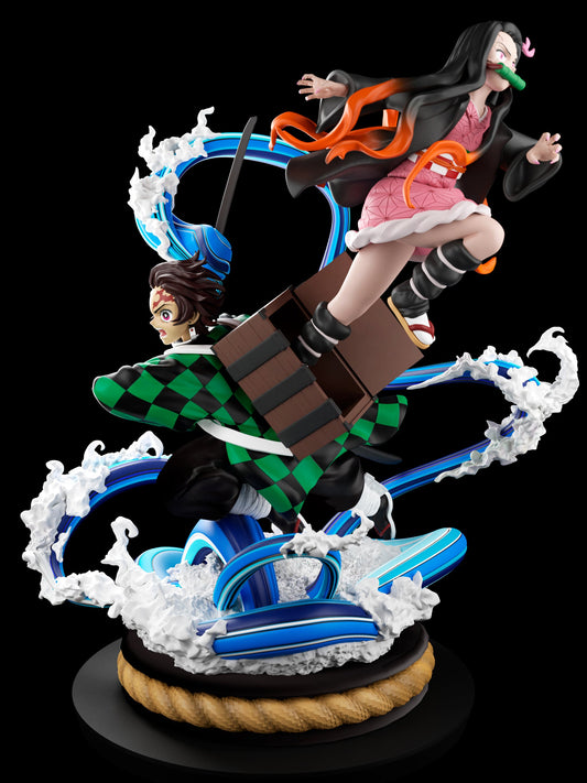 Tanjiro and Nezuko - Demon Slayer - STL 3D Print Files