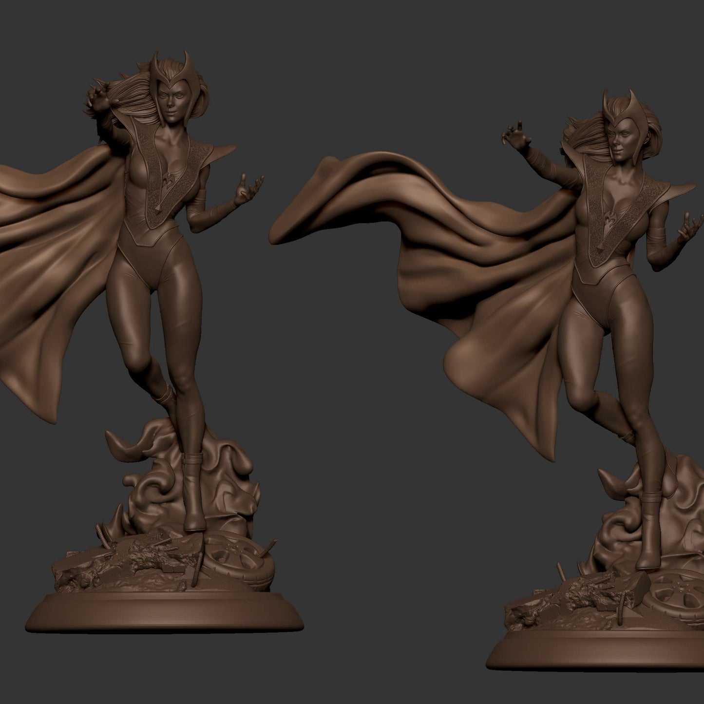 1435  Scarlet Witch - Wanda - STL 3D Print Files